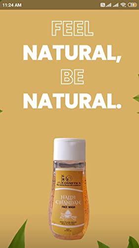 6R Cosmetics Turmeric Foaming Gel Face Wash - Natural Daily Cleanser for Glowing Skin | Perfect for Morning & Night Skincare Routine