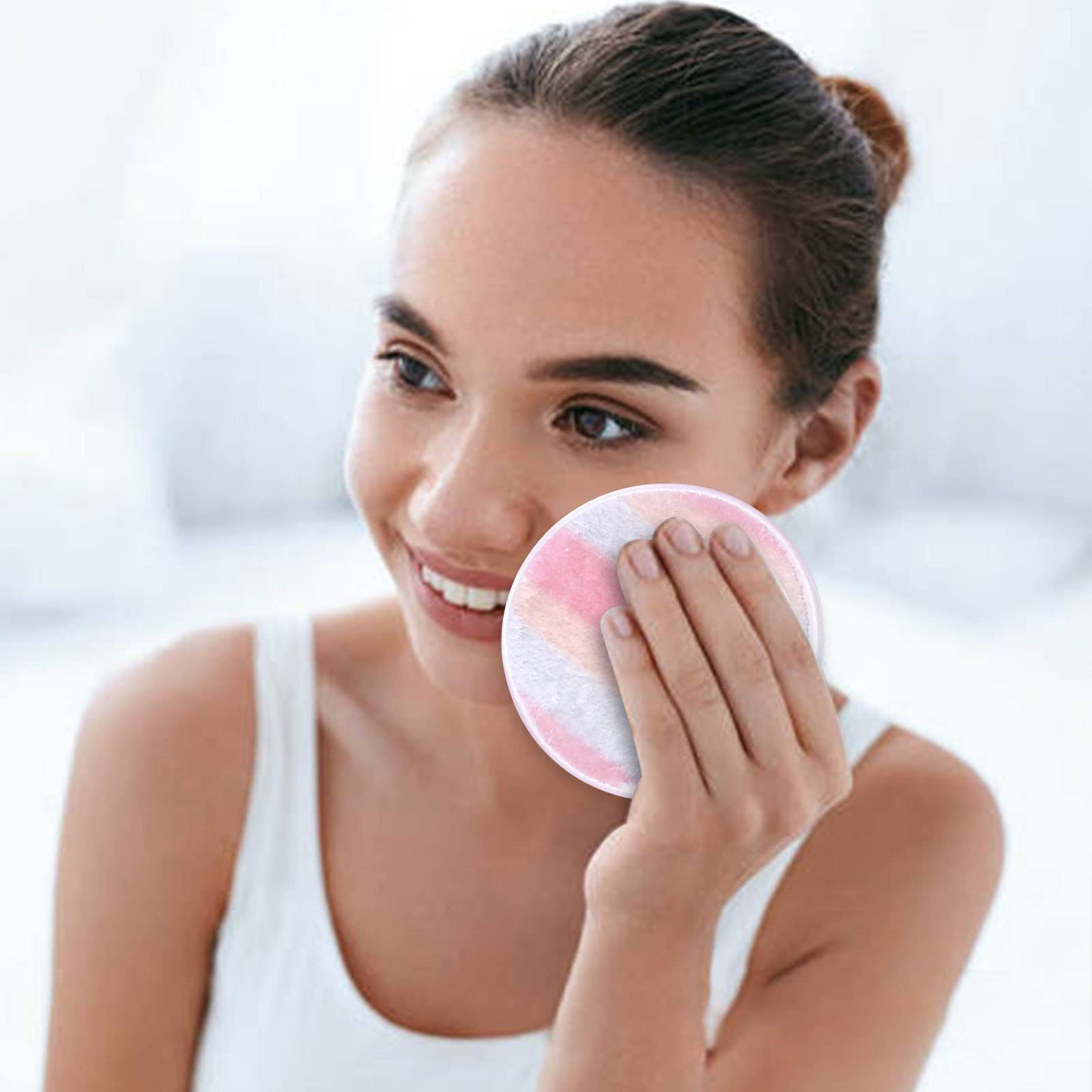 **Eco-Friendly Reusable Makeup Remover Pads - Soft Microfiber Cloth for Gentle Face Cleansing, Removes Heavy Makeup & Waterproof Mascara - Perfect for Travel, Daily Skincare & Sustainable Beauty Routine**