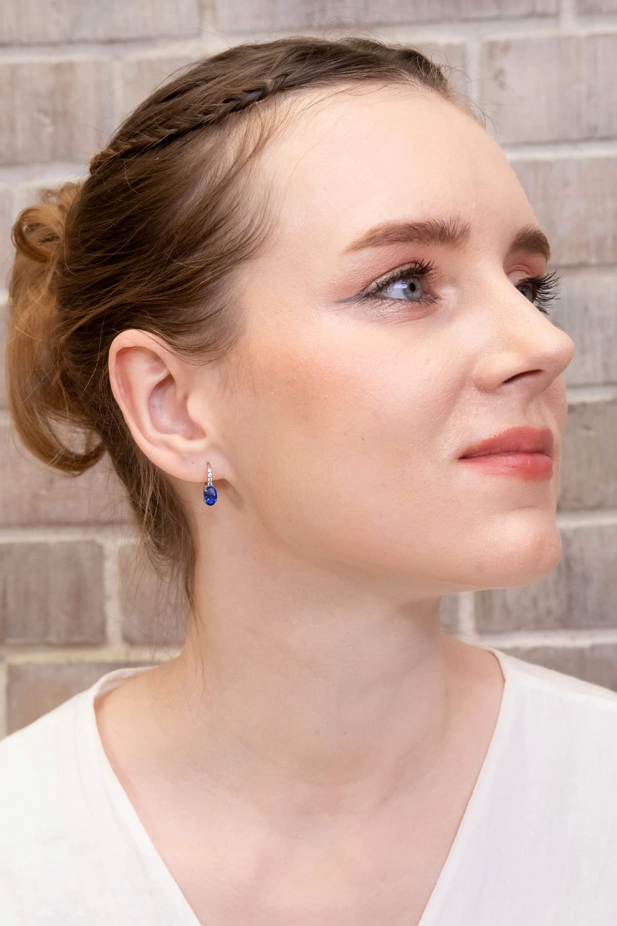 7x5mm Oval Cut Genuine & Synthetic Birthstone Earrings for Women - Leverback, Drop, Huggie & Dangle Earrings in Sterling Silver | Perfect for Weddings, Parties & Everyday Elegance