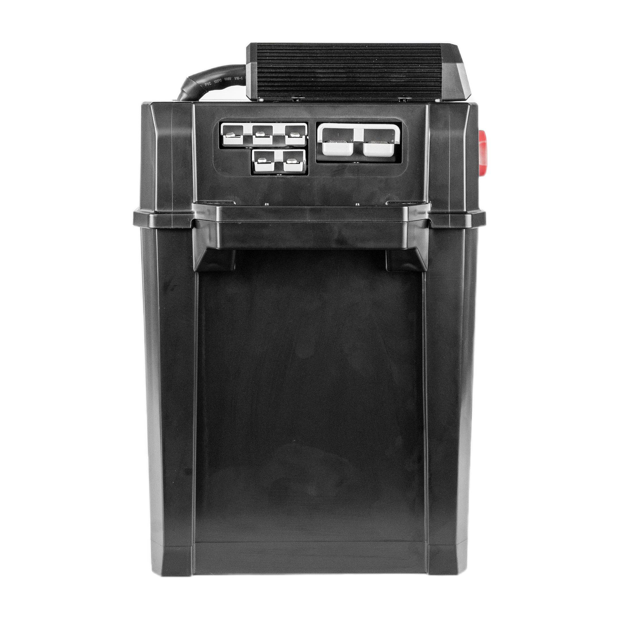 GoFurther 12V 100Ah Lithium Battery Box with Integrated iTECHDCDC25 Converter - Portable Power Solution for Camping, RV, Marine & Off-Grid Applications