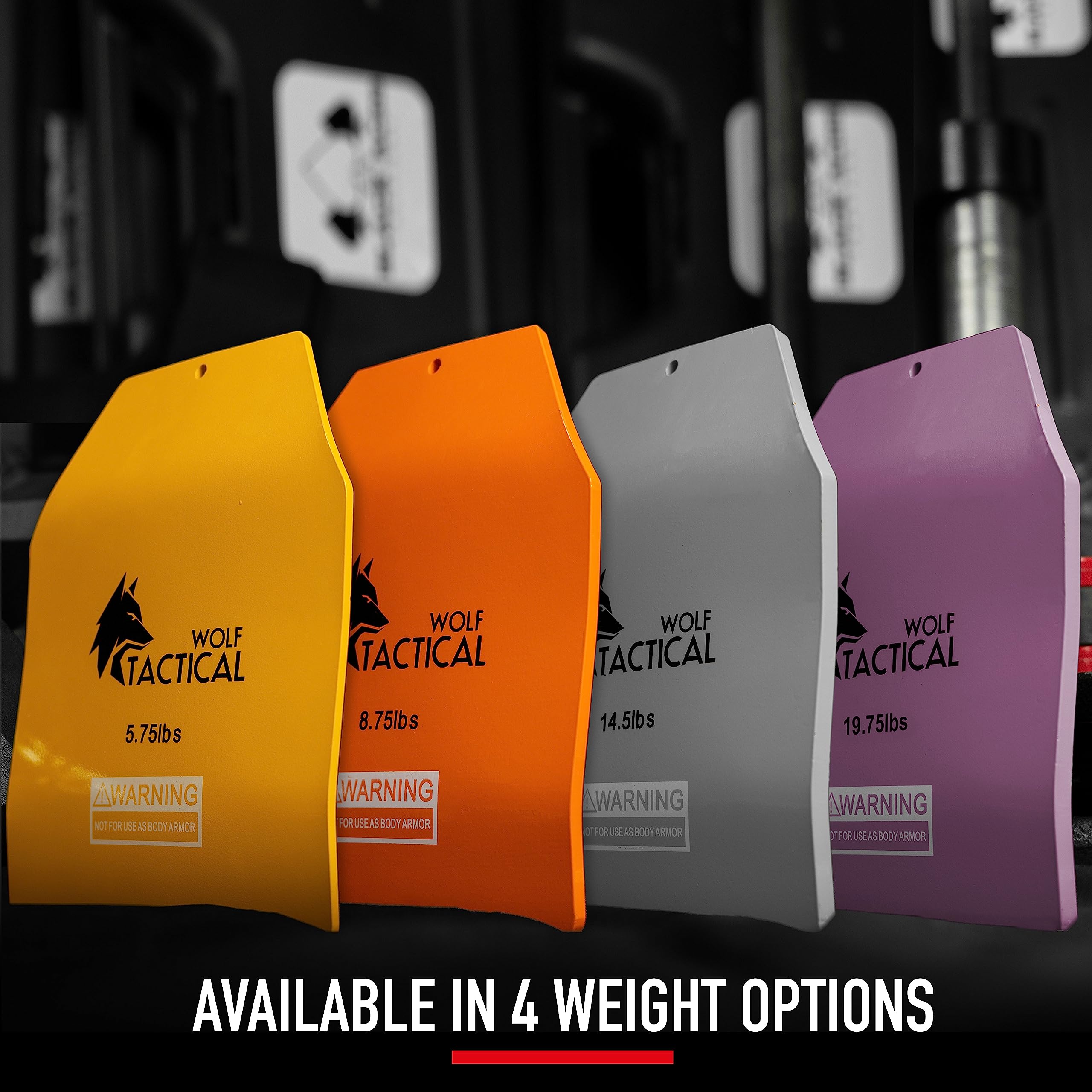 WOLF TACTICAL Curved Weight Vest Plates 5.75LB/8.75LB/14.5LB Pair - Ergonomic Contoured Design for CrossFit, Strength Training, Running & HIIT Workouts - Perfect for Home Gym, Outdoor Fitness & Military Training
