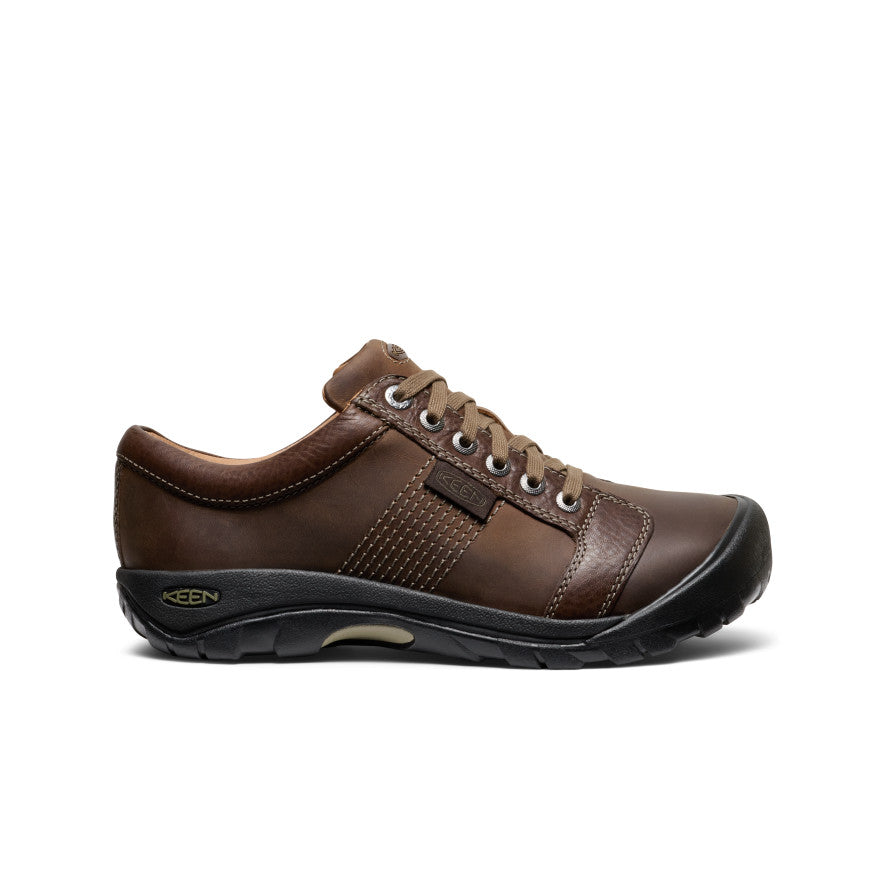 Men's Austin Wide Width Shoes in Chocolate Brown - Comfortable Casual & Work Footwear for Everyday Wear