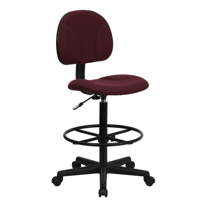 FLASH Patterned Fabric Drafting Chair BT 659 - Adjustable Height Office Chair for Artists, Architects & Designers - Ergonomic Stool for Drafting Table, Studio & Workspace