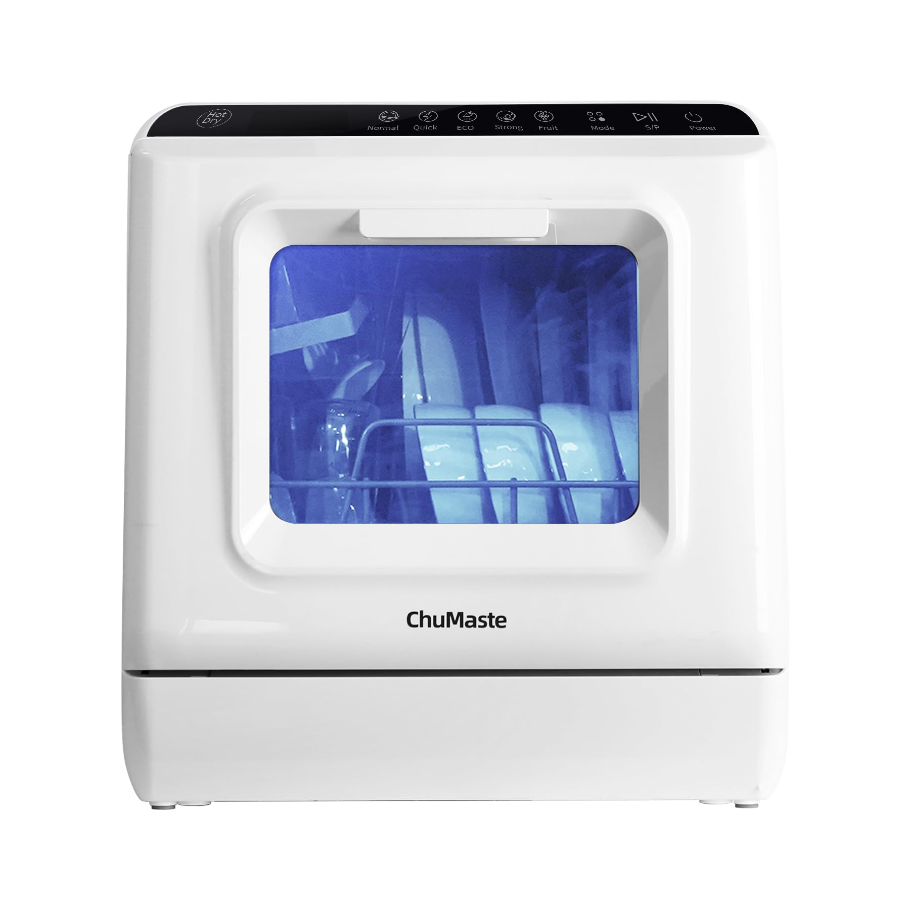 Mini Countertop Dishwasher with Built-in Water Tank - 6 Wash Programs & Dual Water Supply Modes | Portable Dishwasher for Apartments, RVs, Dorms & Small Kitchens | Perfect for Studio Living, Camping & Compact Spaces