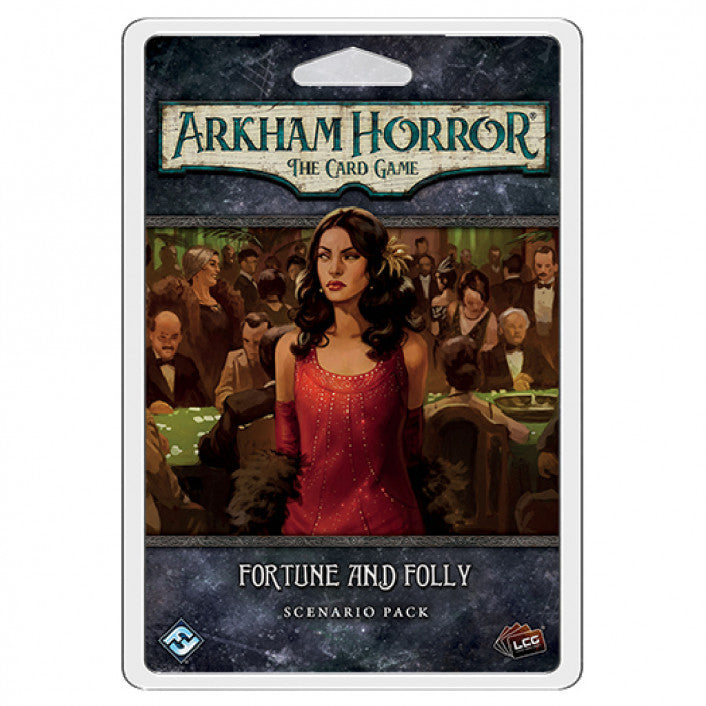 Arkham Horror: The Card Game - Fortune and Folly Expansion | Horror Adventure Game for Adults | Perfect for Game Nights & Halloween Parties
