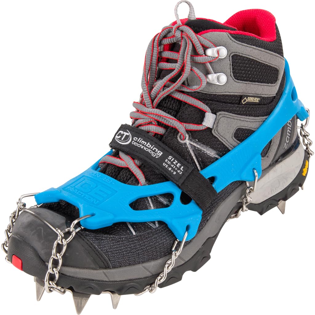 Climbing Technology Ice Traction Crampons - Lightweight Aluminum Crampons for Ice Climbing, Hiking & Mountaineering - Perfect for Winter Trails, Glacier Trekking & Snowy Mountain Adventures