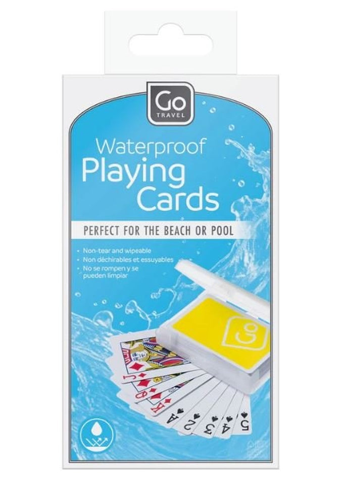 Waterproof Playing Cards for Travel - Durable Plastic Deck for Outdoor, Camping, Beach & Pool Games - Ideal for Hiking, Backpacking & Water Sports