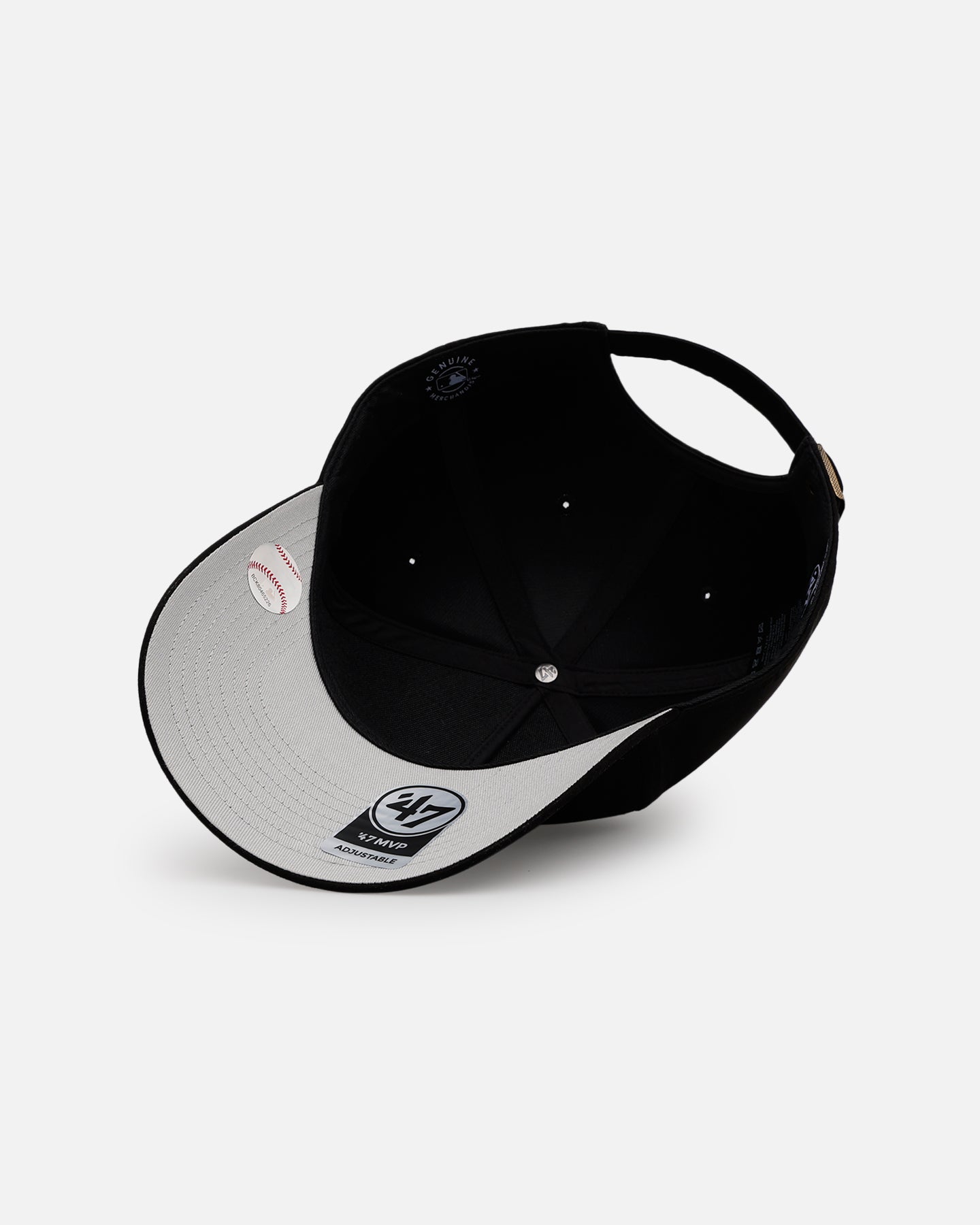 New York Yankees 'Ultrasuede' 47 MVP Strapback Hat - Black/White Adjustable Baseball Cap for Men & Women - Perfect for Games, Fan Gear & Streetwear Fashion