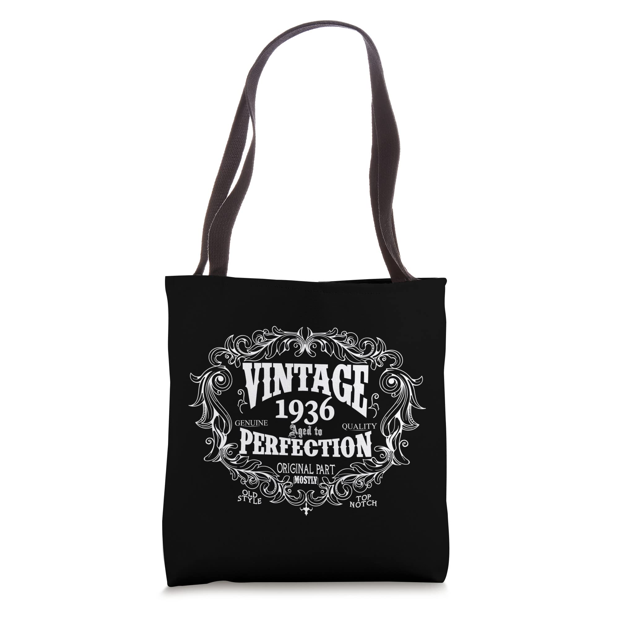 1936 Vintage 87th Birthday Tote Bag - Personalized Gift for 87 Years Old - Perfect for Celebrations, Grocery Shopping & Daily Use