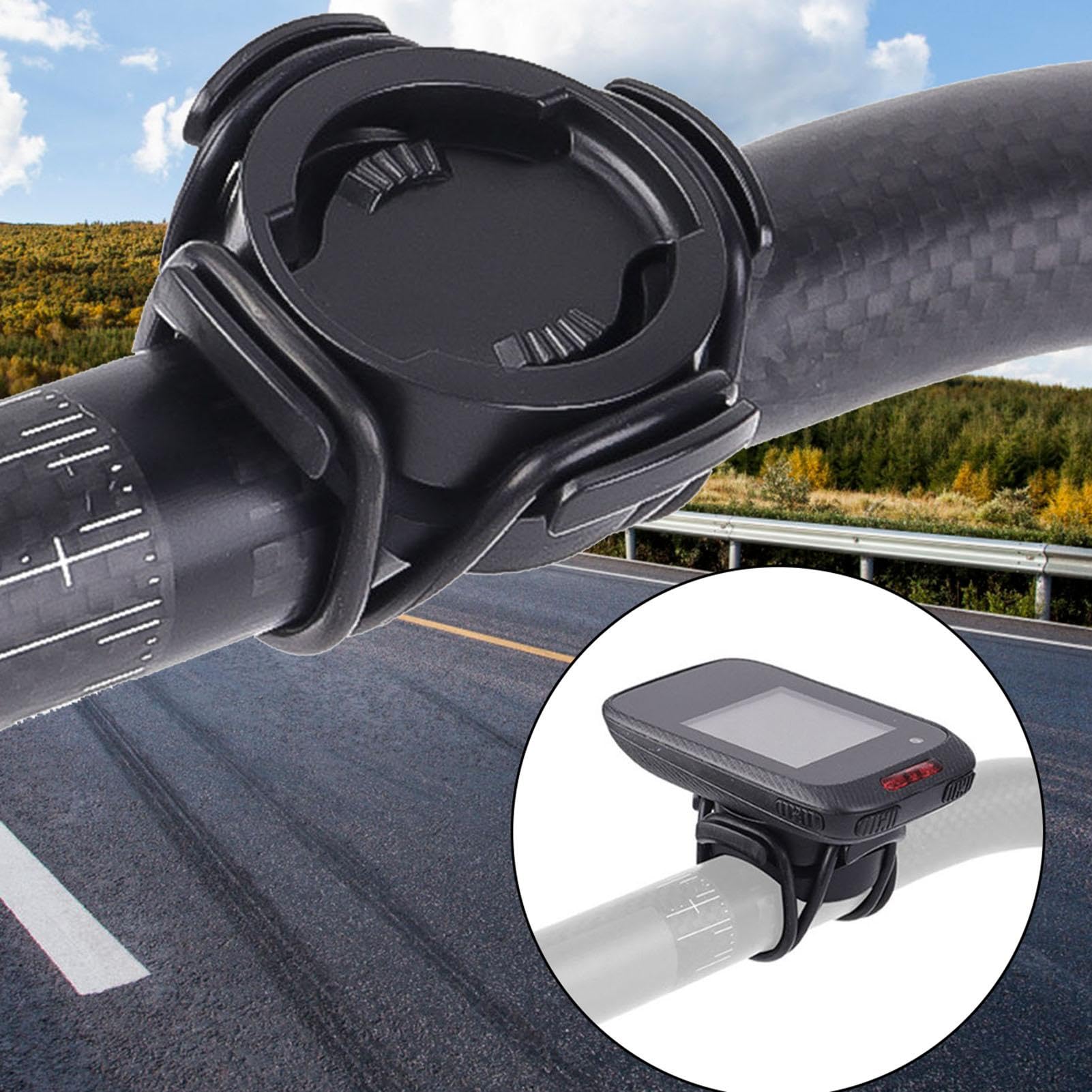 Out Front Bike Computer Mount - Weatherproof & Stable GPS Holder for Cycling | Durable Handlebar Bracket with Secure Strap | Fits Most Bicycles | Perfect for Road Biking, Mountain Trails & Outdoor Adventures