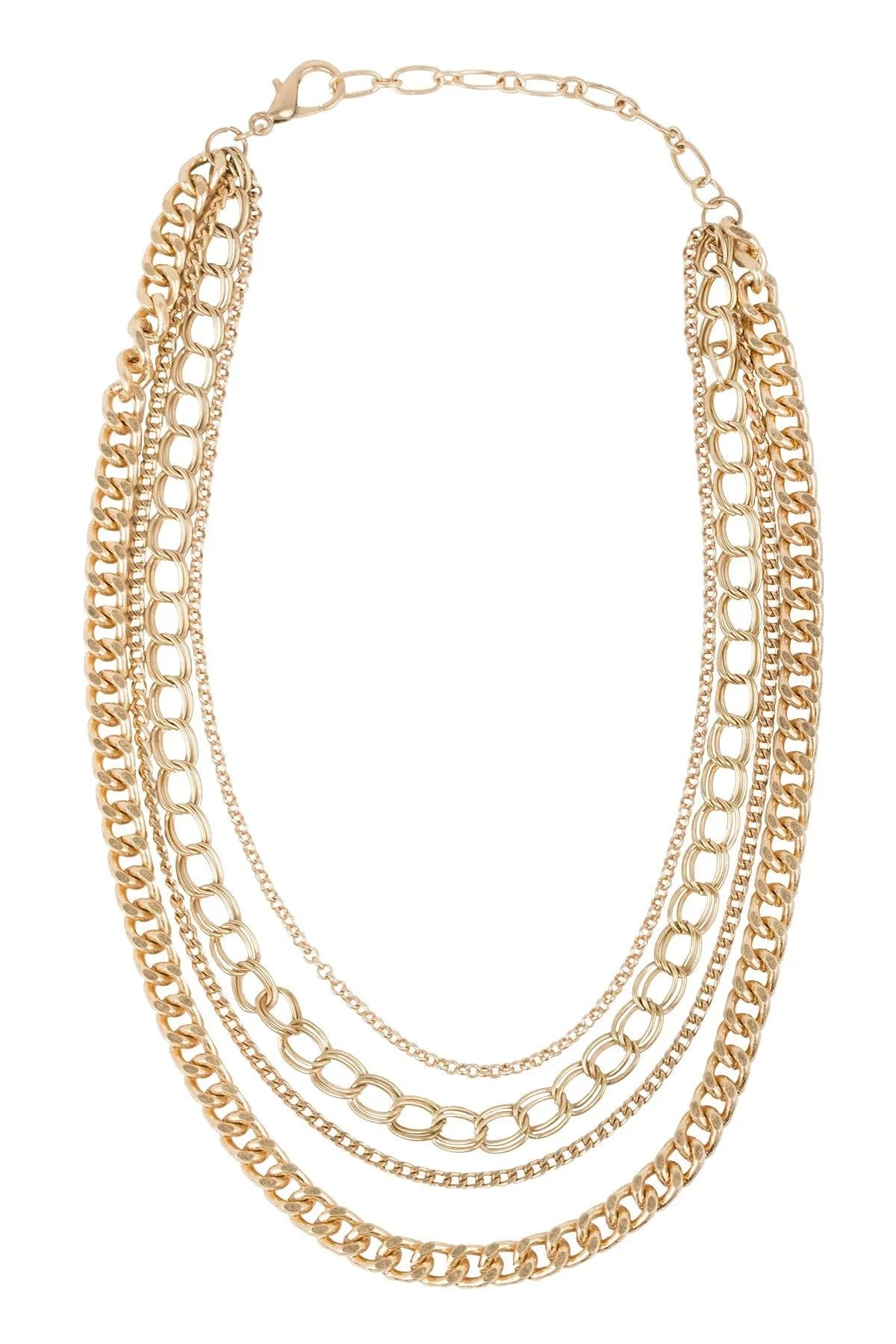 Brooklyn Layered Chain Necklace for Women - Trendy Gold & Silver Layered Necklace, Dainty Minimalist Jewelry for Everyday Wear, Perfect Gift for Her - Office, Date Night, Party