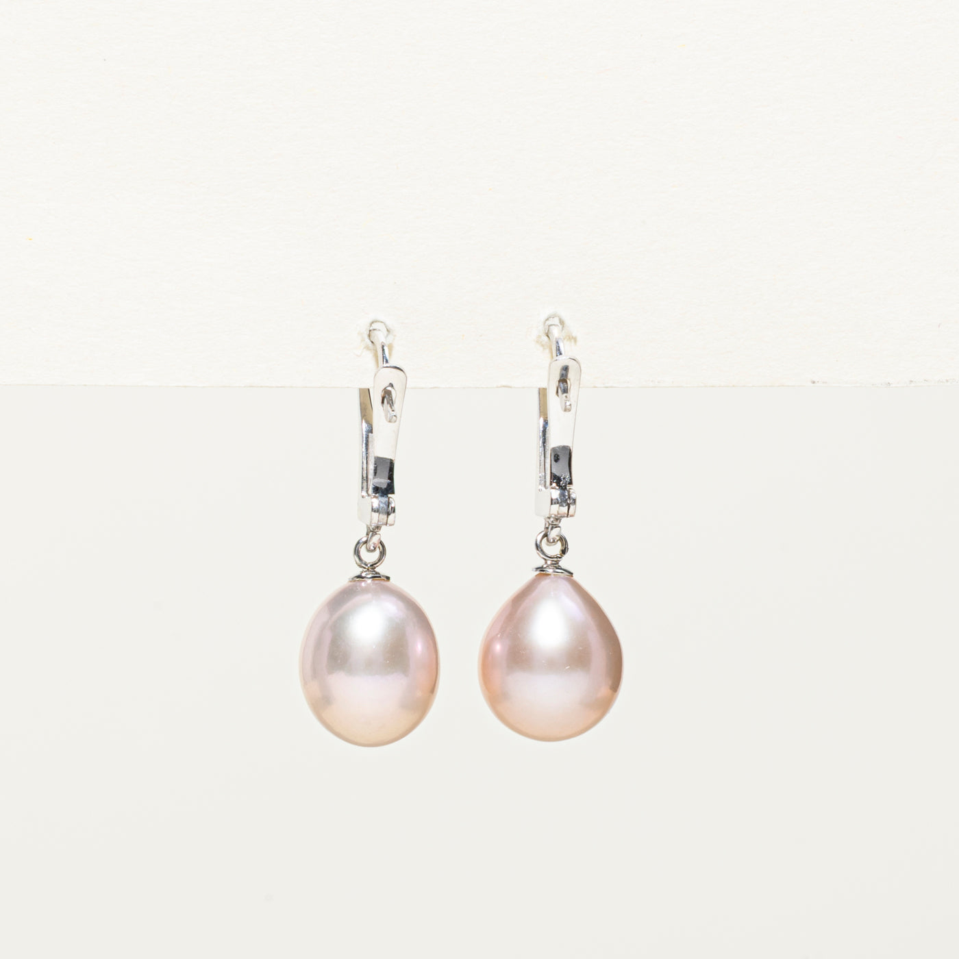 Pink Pearl Drop Earrings for Women - Elegant Dangle Pearl Jewelry Gift for Her - Perfect for Weddings, Parties & Special Occasions