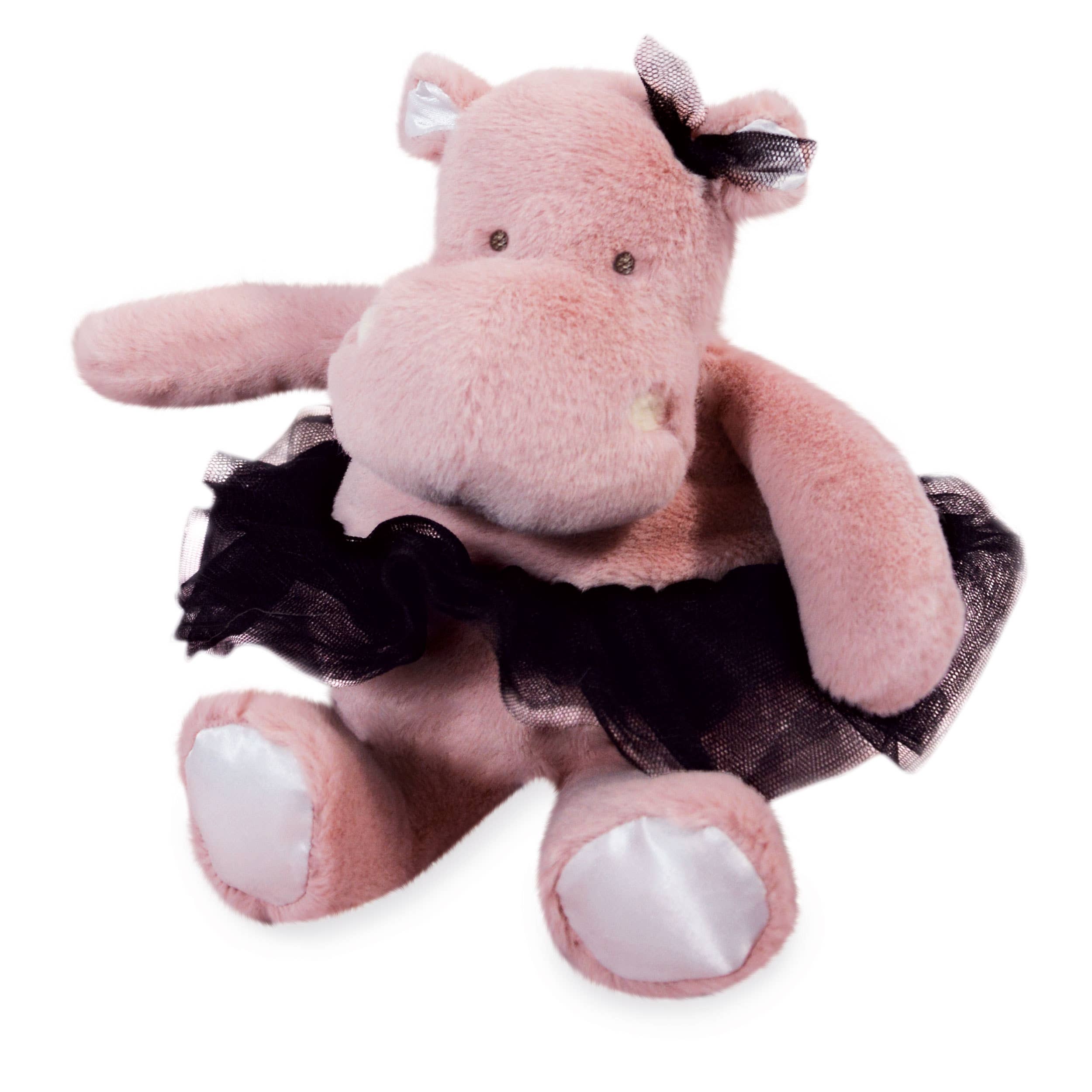 Adorable Pink Tutu Hippo Plush Stuffed Animal - Soft & Cuddly Gift for Kids, Girls, Toddlers - Perfect for Birthday, Nursery Decor, and Playtime Fun