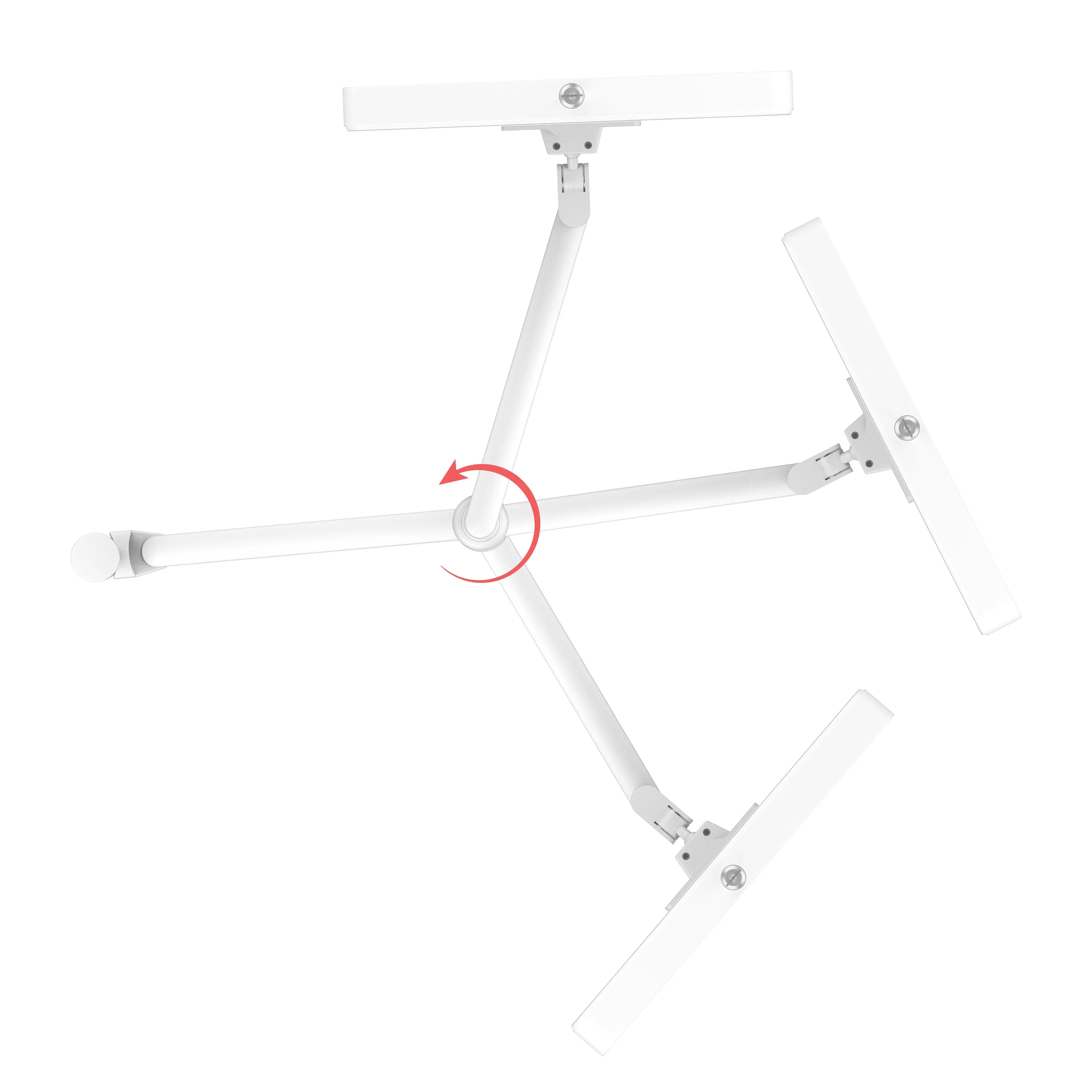 Anti-Microbial Medical VESA Arm Wall Mount - Adjustable Monitor Stand for Hospital, Clinic & Office Use - Ergonomic LCD TV Mount with Antimicrobial Coating for Clean Environments