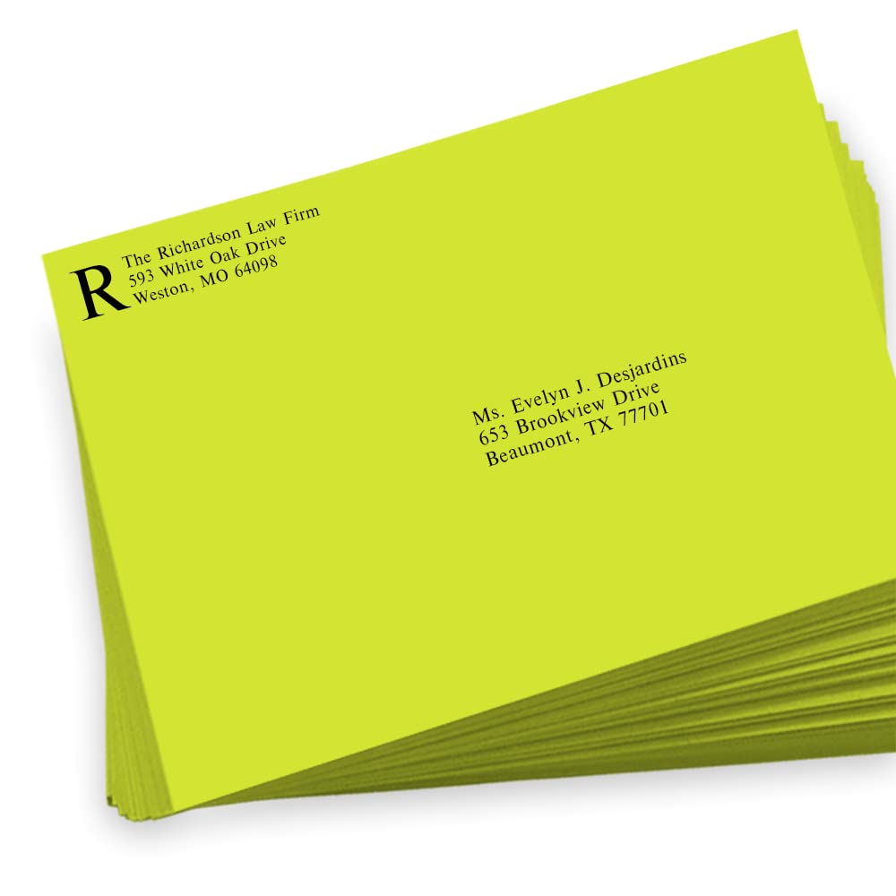 LUXPaper 9 x 12 Booklet Envelopes - Wasabi Green | 80lb. Text Weight | Pack of 250 | Perfect for Wedding Invitations, Business Mailings & Stationery Supplies