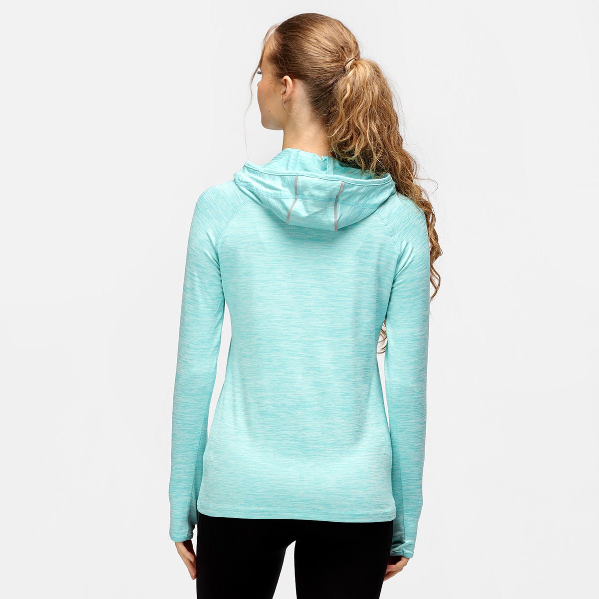 TKB Ocean Blue Cowl Neck Hoodie for Women - Soft & Cozy Pullover Sweatshirt | Perfect for Casual Wear, Loungewear & Winter Outfits