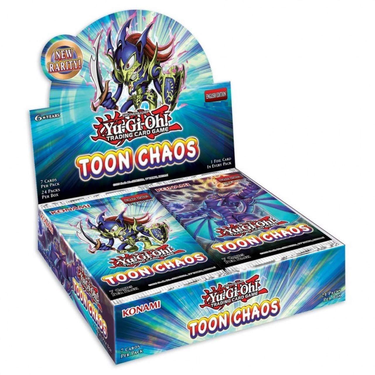 Toon Chaos Unlimited Edition Booster Box - 36 Packs Trading Cards for Yu-Gi-Oh! Collectors & Players - Perfect for Tournaments, Gifts & Card Battles