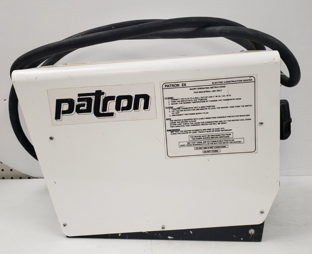 38079 1 Parton PA E6 Heater - Portable Electric Space Heater for Home, Office & Garage - Fast Heating with Adjustable Thermostat & Safety Features