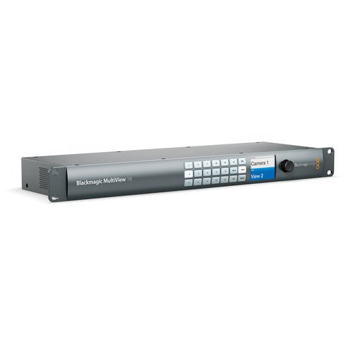 Blackmagic Design MultiView 16 - Professional 16-Channel HD Video Multiviewer for Live Production & Broadcast Studios | Perfect for Video Monitoring, Switching, and Multi-Camera Productions