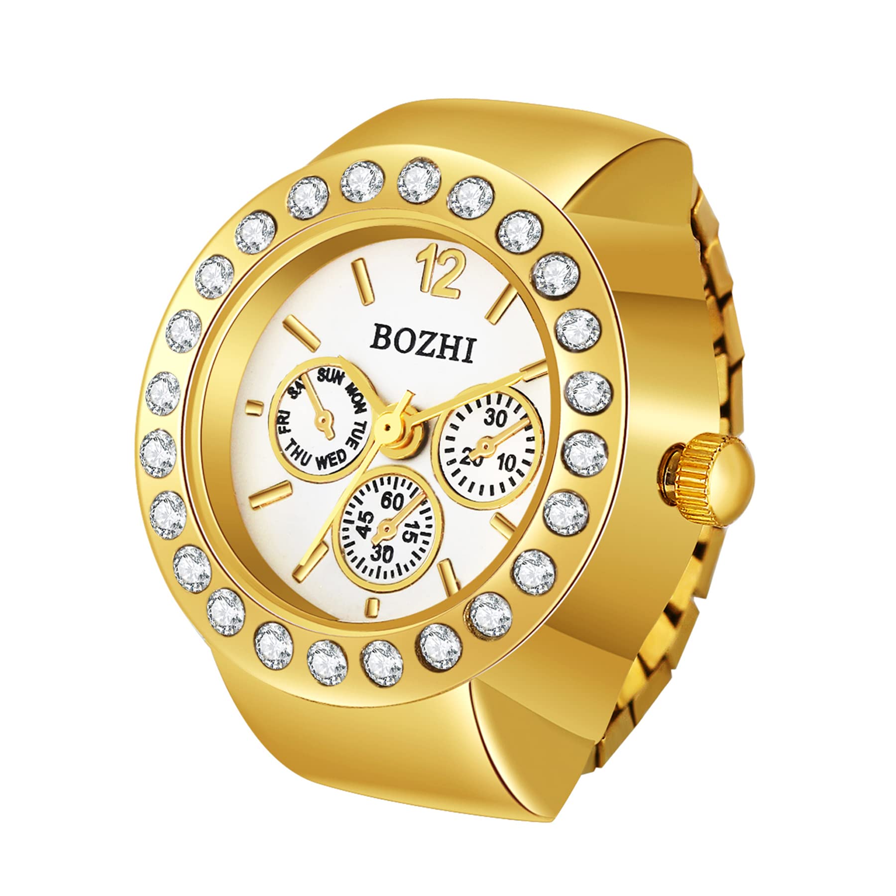 Avaner Finger Watch - Elastic Ring Quartz Watch for Men & Women | Stylish Mini Analog Wrist Watch | Perfect for Fitness, Fashion & Everyday Use