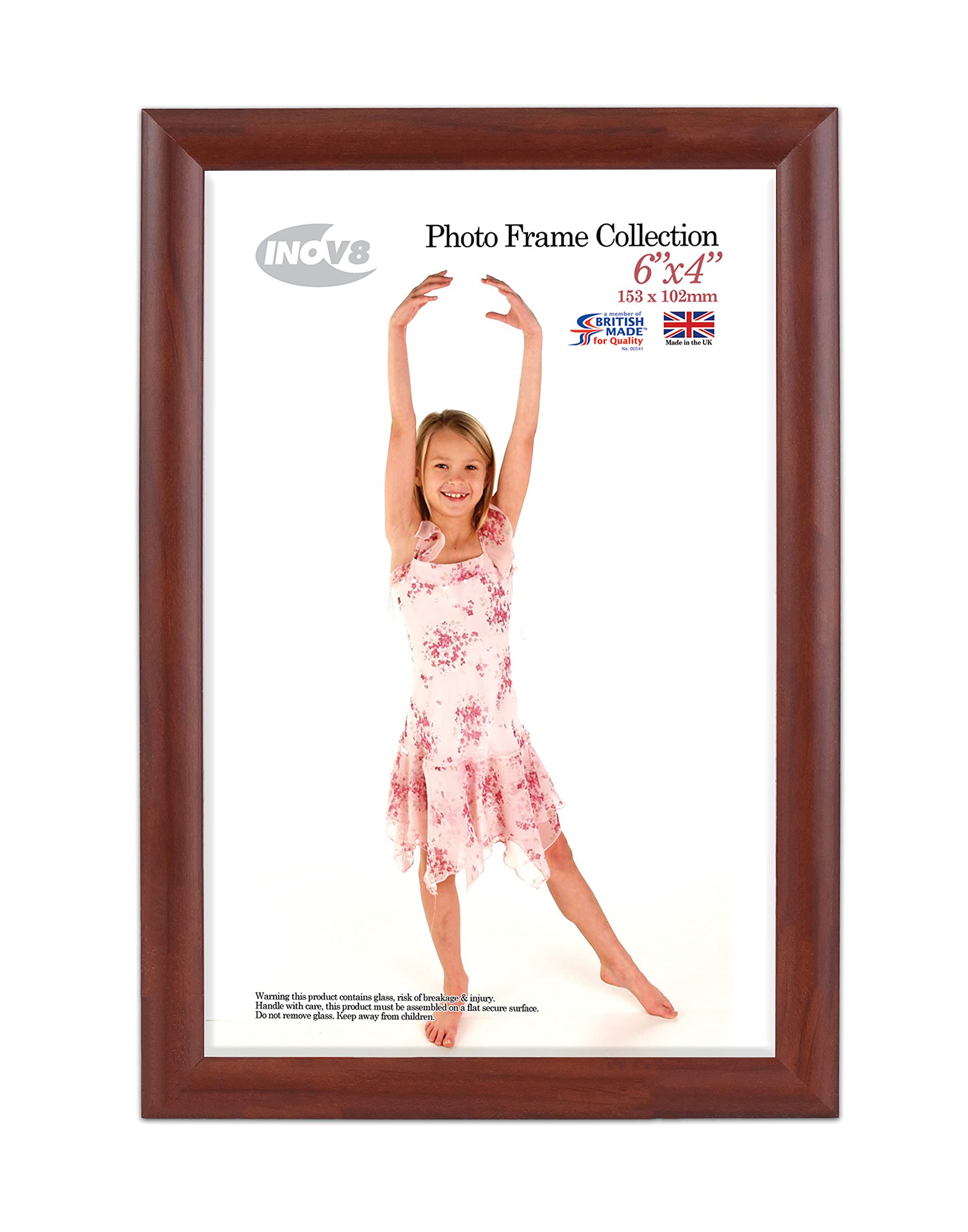 Innov8 Framing PFVS-VDOK-64 Premium Wood Picture Frames - Dark Oak Finish - 6 x 4 Inches - Perfect for Home Decor, Photo Displays & Gift Giving