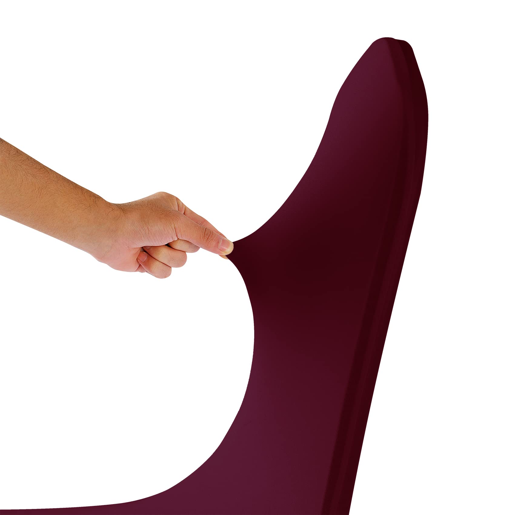 12PCS Spandex Stretch Chair Covers - Washable & Removable Slipcovers for Living Room, Party, Banquet, Wedding & Hotel Events (Burgundy Red) - Perfect for Home Decor, Event Planning & Furniture Protection