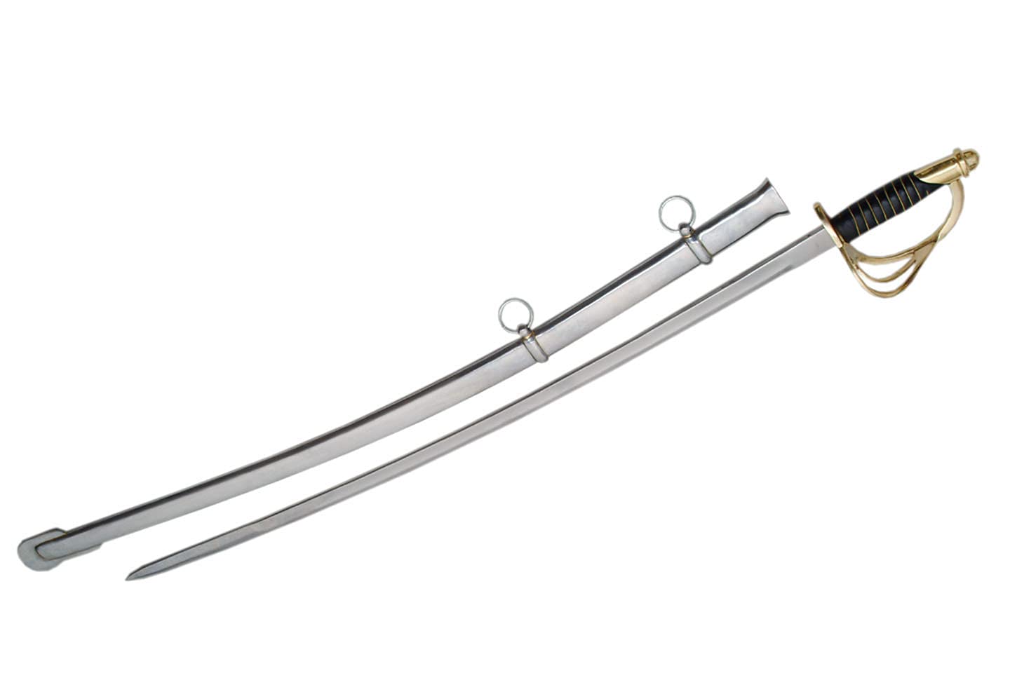 Authentic Szco Supplies Cavalry Saber - Stainless Steel Battle Ready Sword for Collectors, Reenactments & Home Decor | Perfect for Historical Displays, Costume Accessories & Medieval Themed Events