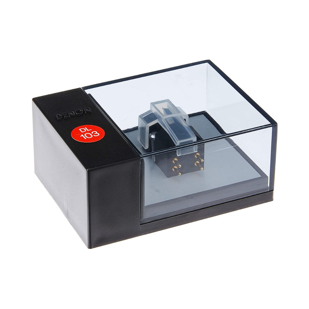 Denon DL 103 Low Output Moving Coon Phono Cartridge - High Fidelity Vinyl Record Player Needle for Audiophile Turntables - Perfect for Home Audio Systems & Music Enthusiasts