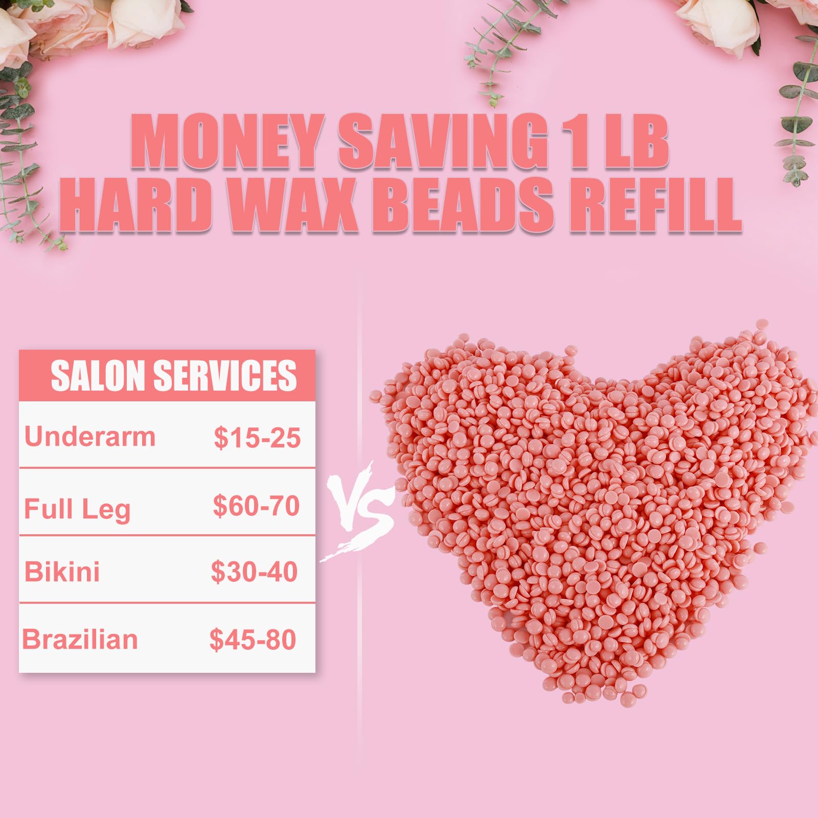 Professional Body Wax Beads for Bikini & Armpit Hair Removal - Hard Wax Kit for Coarse Hair - At-Home Waxing & Salon Use