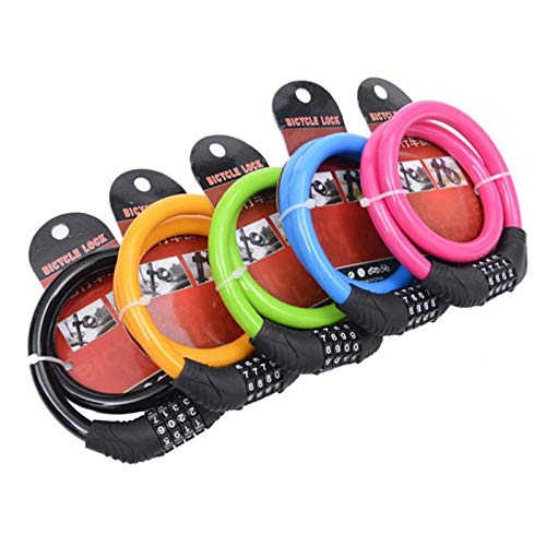 Glaceon 4-Digit Combination Bike Lock - Heavy Duty Anti-Theft Bicycle Lock for Mountain Bikes, Electric Bikes & Motorcycles - Black - Perfect for Commuting, Campus Security & Outdoor Cycling