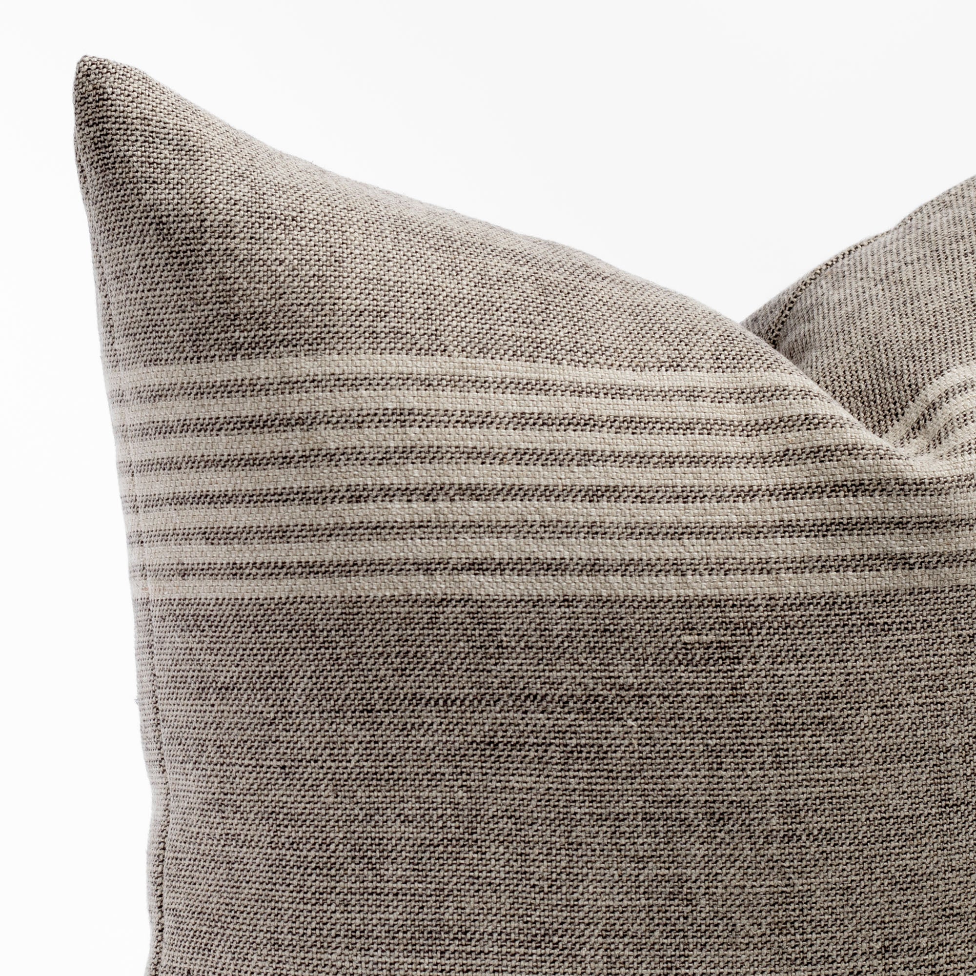 Stockton Stripe 22x22 Decorative Throw Pillow Cover - Graphite Gray Cushion for Sofa, Bed & Home Decor - Soft Cotton Square Pillowcase for Living Room, Bedroom & Dorm