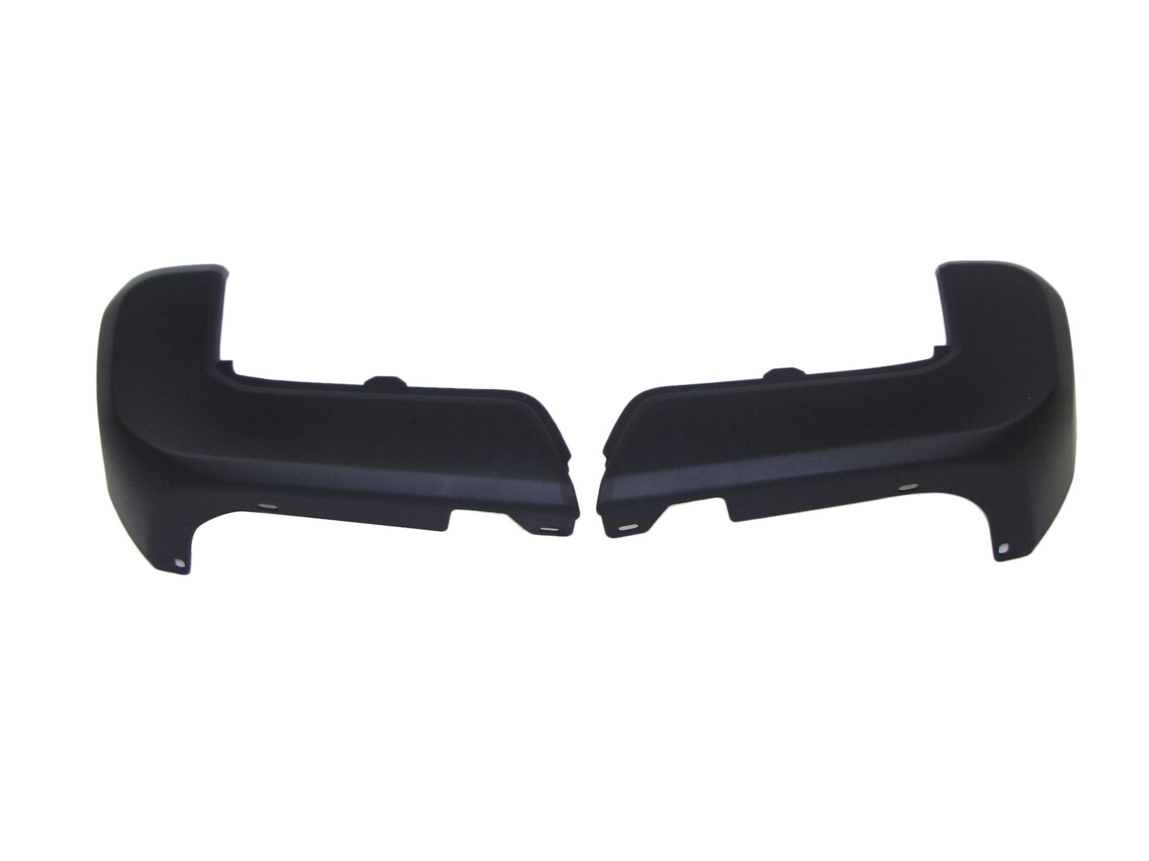2016-2023 Toyota Tacoma Rear Bumper End Caps - Textured Black Plastic Pair (LH & RH) - TO1104133 & TO1105133 - Perfect for Off-Road Protection & Style Upgrade