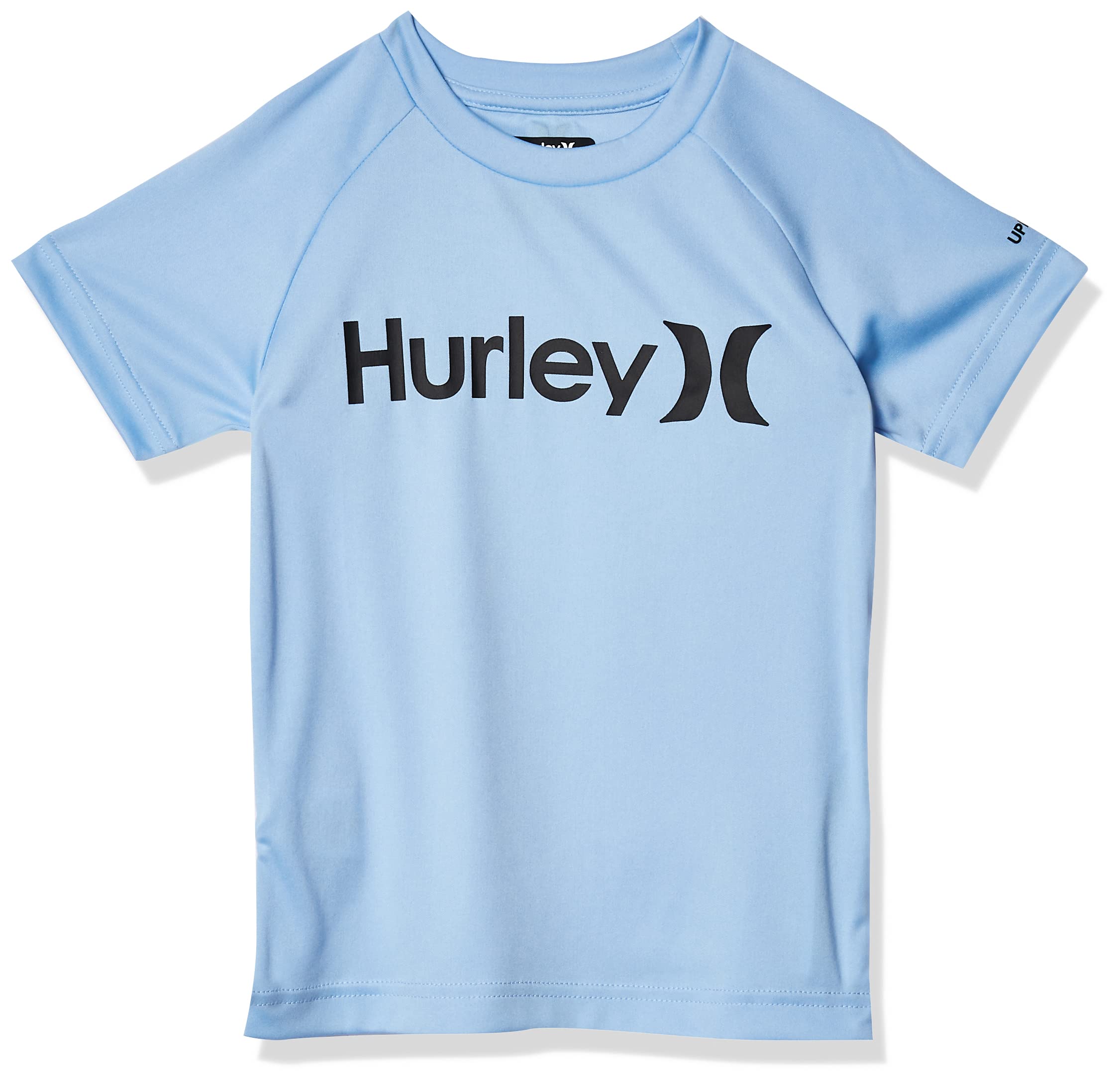 Hurley Boys' Rash Guard UPF 50+ Sun Protection Swim Shirt for Surfing, Swimming & Beach Activities - Quick Dry & Comfortable UV Shirt for Kids