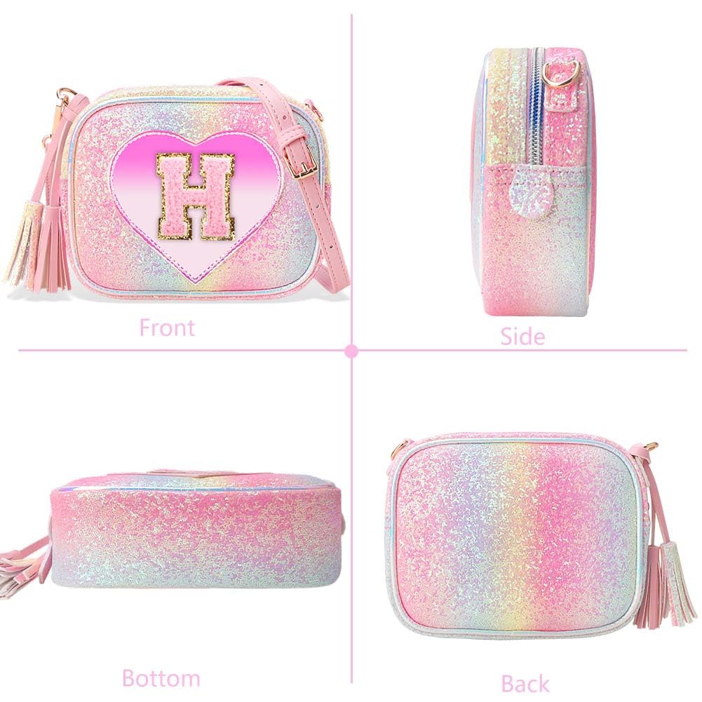 **Cute Heart-Shaped Crossbody Purse for Little Girls - Kids' Fashion Handbag, Birthday Gift for Teens & Toddlers (Perfect for Parties, School, and Everyday Use)**