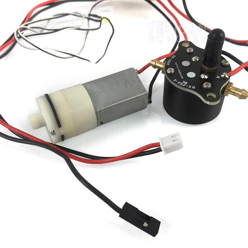 Henglong 1/16 RC Tank Metal Rotary Smoke Gearbox - Open Fire Flash Smoke Generator for DIY Tank Models | Realistic Battle Simulation & RC Tank Upgrades