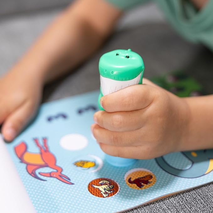 M&D Sticker Wow! Dinosaur Activity Pad Set for Kids - Fun Learning & Creative Play at Home, School, or Travel