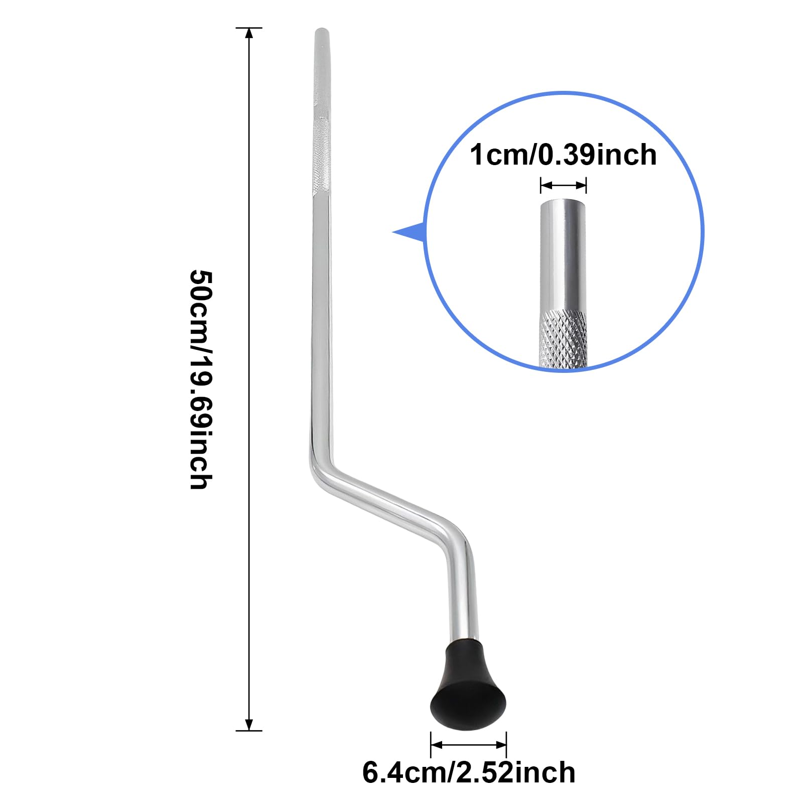 3Pcs Drum Tom Leg Replacement Parts - Anti-Slip Floor Tom Support Leg Bracket Feet for Percussion Instrument DIY & Repair | Perfect for Drum Kits, Music Studios & Live Performances