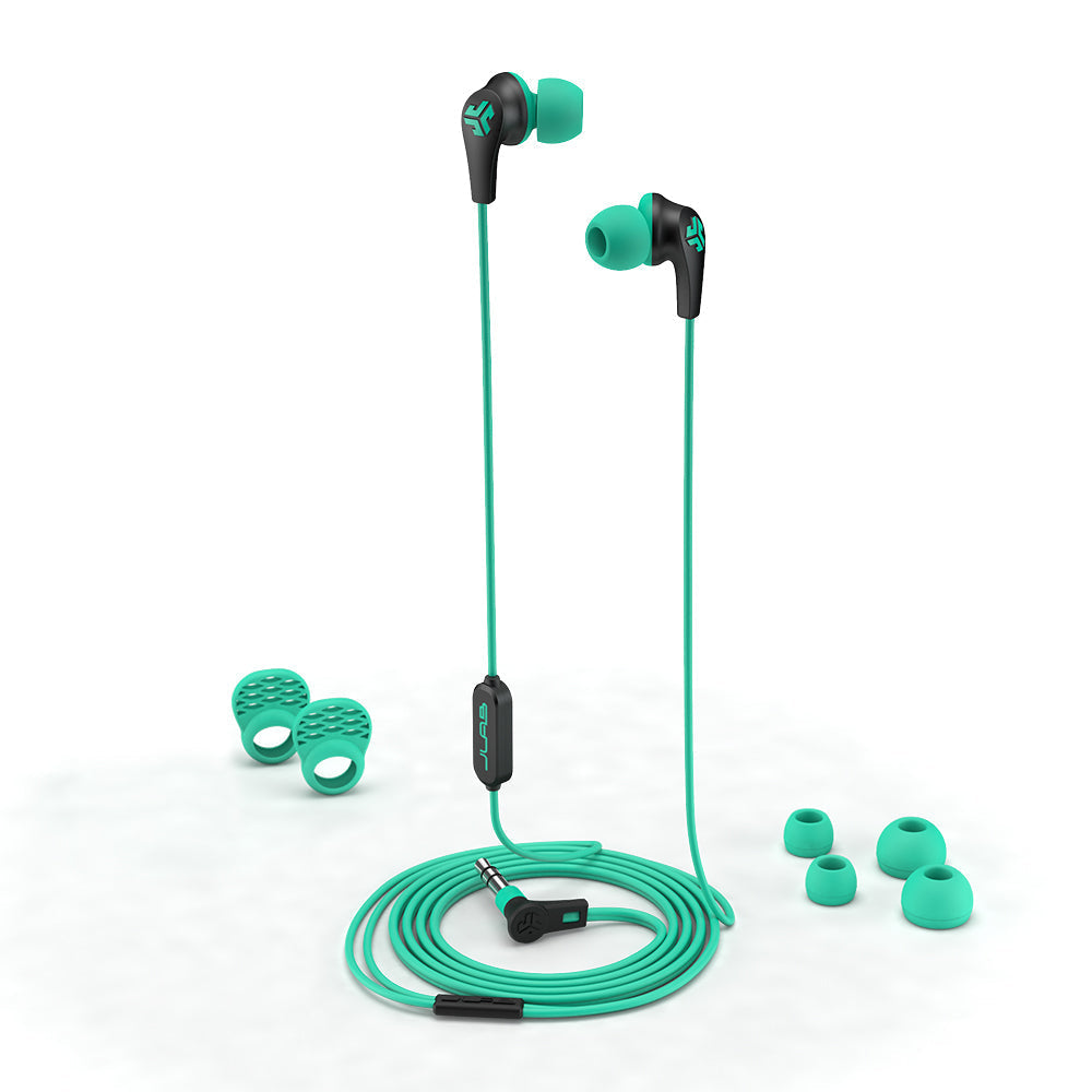 JBuds Pro Signature Wireless Earbuds with Noise Cancelling - Teal Bluetooth Headphones for Running, Workout & Travel