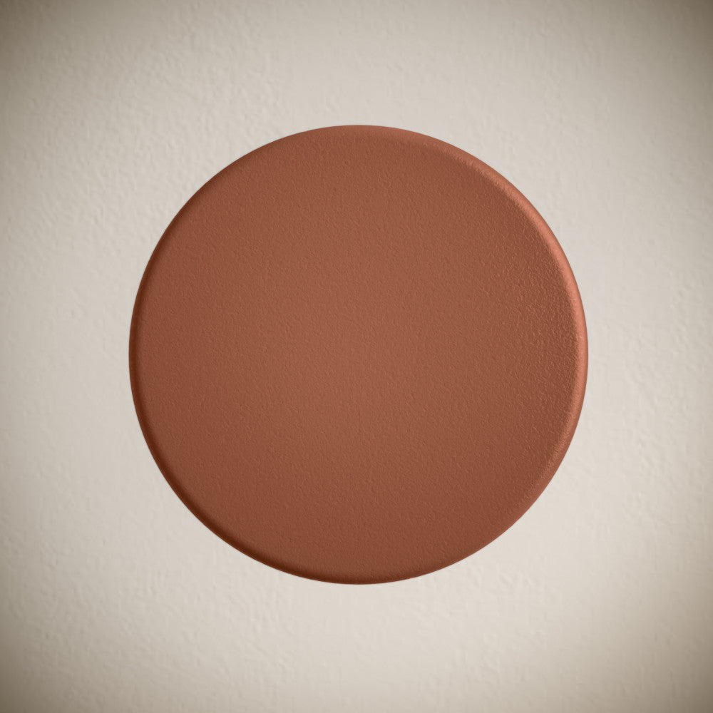 Matte Terracotta Lisse Concrete Bathroom Sink with Non-Overflow Pop-Up Drain - Modern Farmhouse Vanity for Bathroom & Powder Room Decor