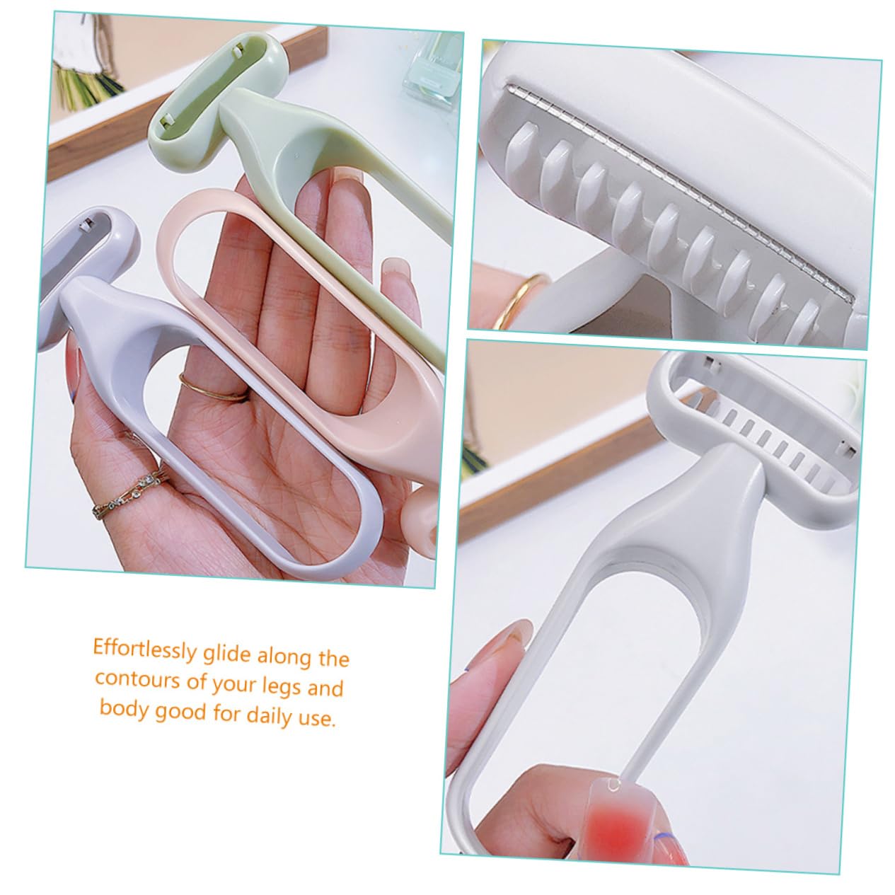 2 Pack Women's Body Hair Razor - Grey Underarm Shaver & Bikini Trimmer for Smooth Skin | Perfect for Travel, Gym & Everyday Grooming