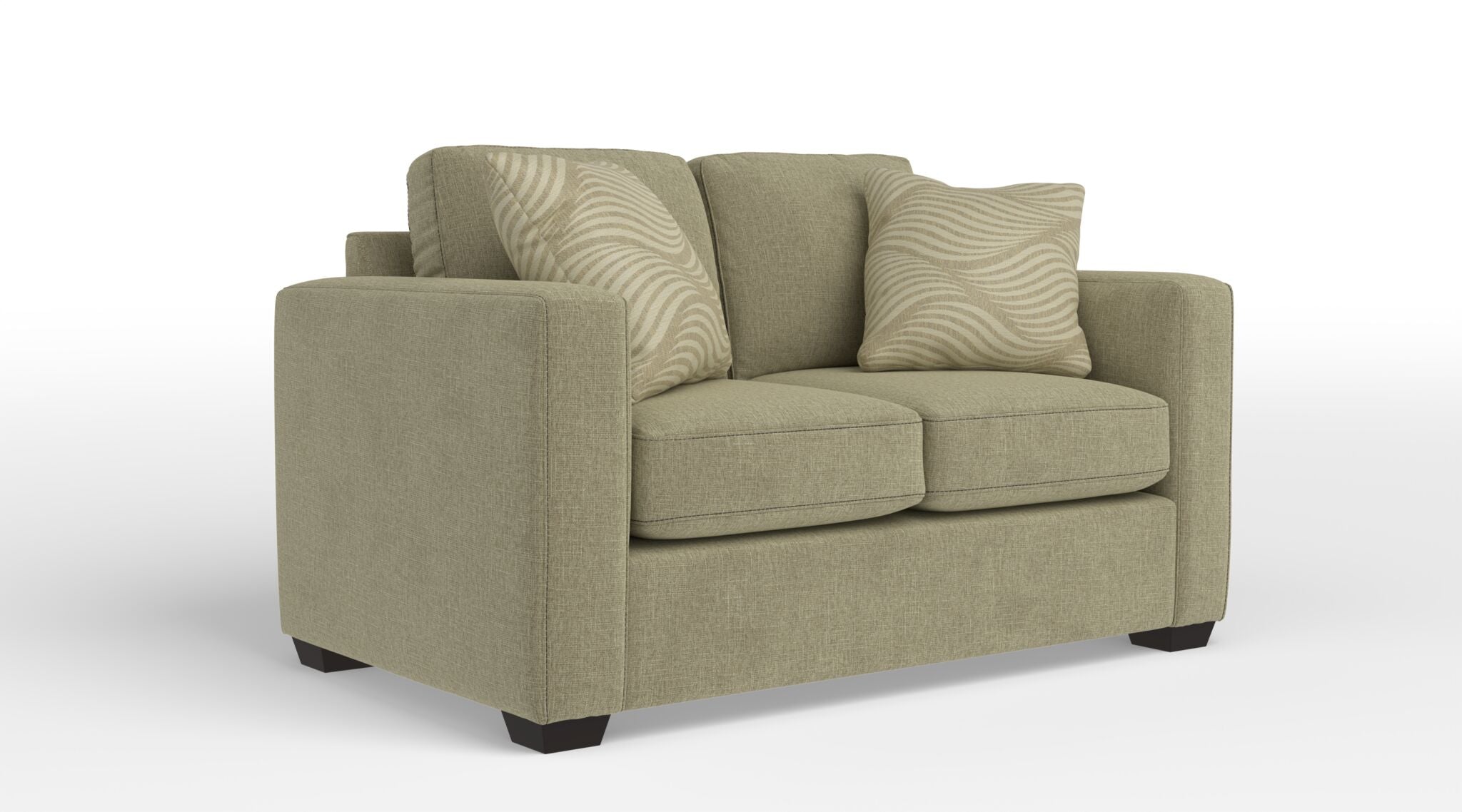 Caleb Loveseat Sofa in Bondi Beige - Modern Comfortable 2-Seater Couch for Living Room, Lounge & Small Spaces