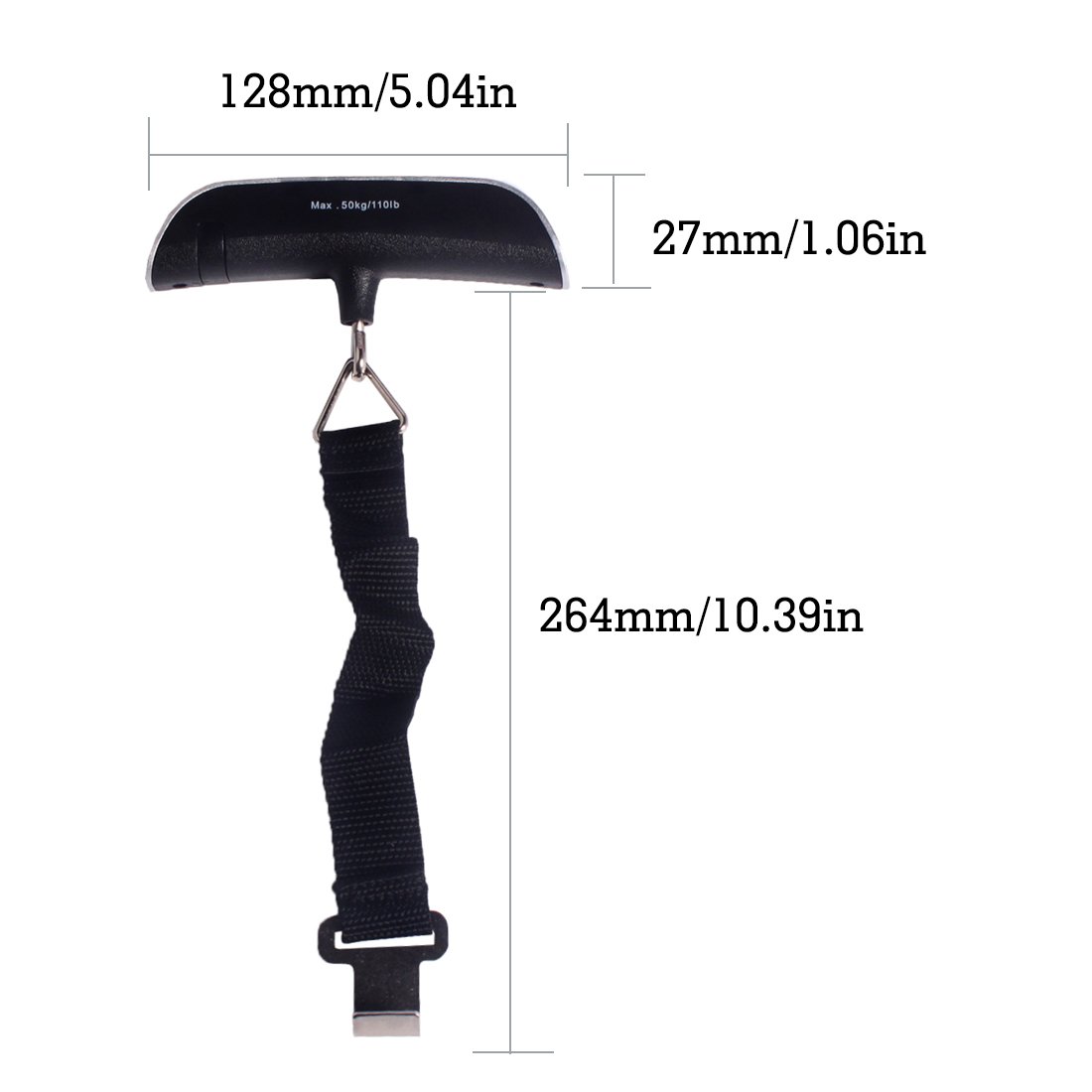 Andux Digital Luggage Scale - Portable Electronic Baggage Scale with 50kg/110lb Capacity & 10g Precision (XLC-01) - Perfect for Travel, Airports, and Suitcase Weight Measurement