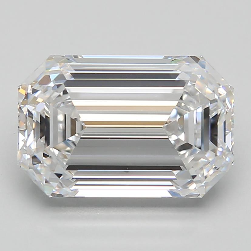 2.93 Carat Lab-Created Emerald Diamond Ring - Eco-Friendly & Conflict-Free for Engagement, Wedding, or Anniversary Jewelry
