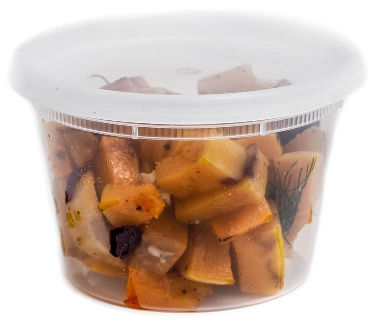 Premium Heavy Duty Food Storage Containers with Lids - Leakproof & Airtight Deli Containers for Soup, Meal Prep, Takeout - Stackable, Microwave & Dishwasher Safe, BPA Free (8-Pack, Round, 168 oz) - Ideal for Home Kitchen, Restaurant, Catering & Meal Prepping