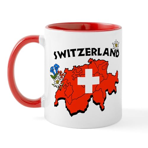 White/Red Inside - Switzerland Mug