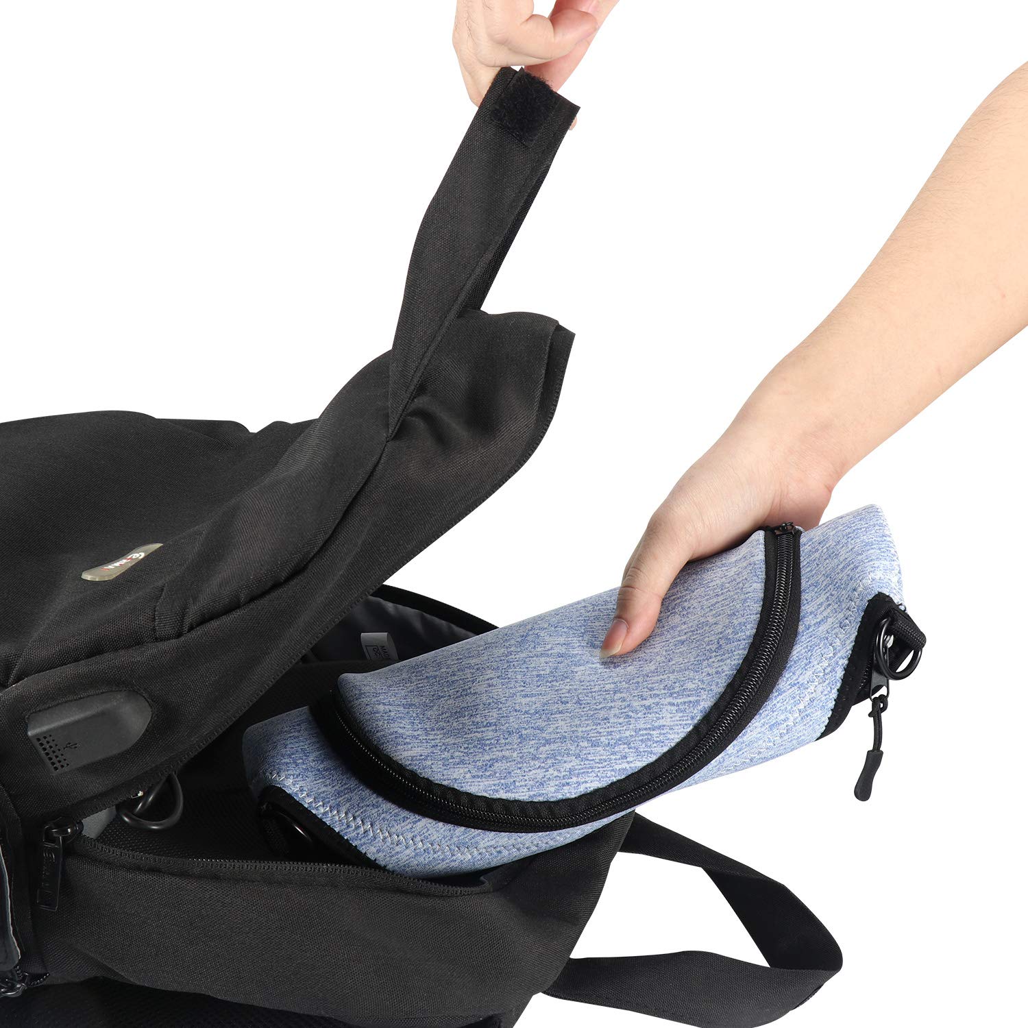 Insulated Neoprene Lunch Bags for Women, Men & Kids - Reusable Soft Cooler Tote with Adjustable Shoulder Strap for School, Work, Picnic & Outdoor Activities (Royal Blue)