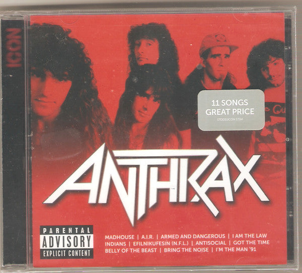 Anthrax Icon CD Compilation - Near Mint or Mint Condition - Perfect for Collectors & Metal Music Fans