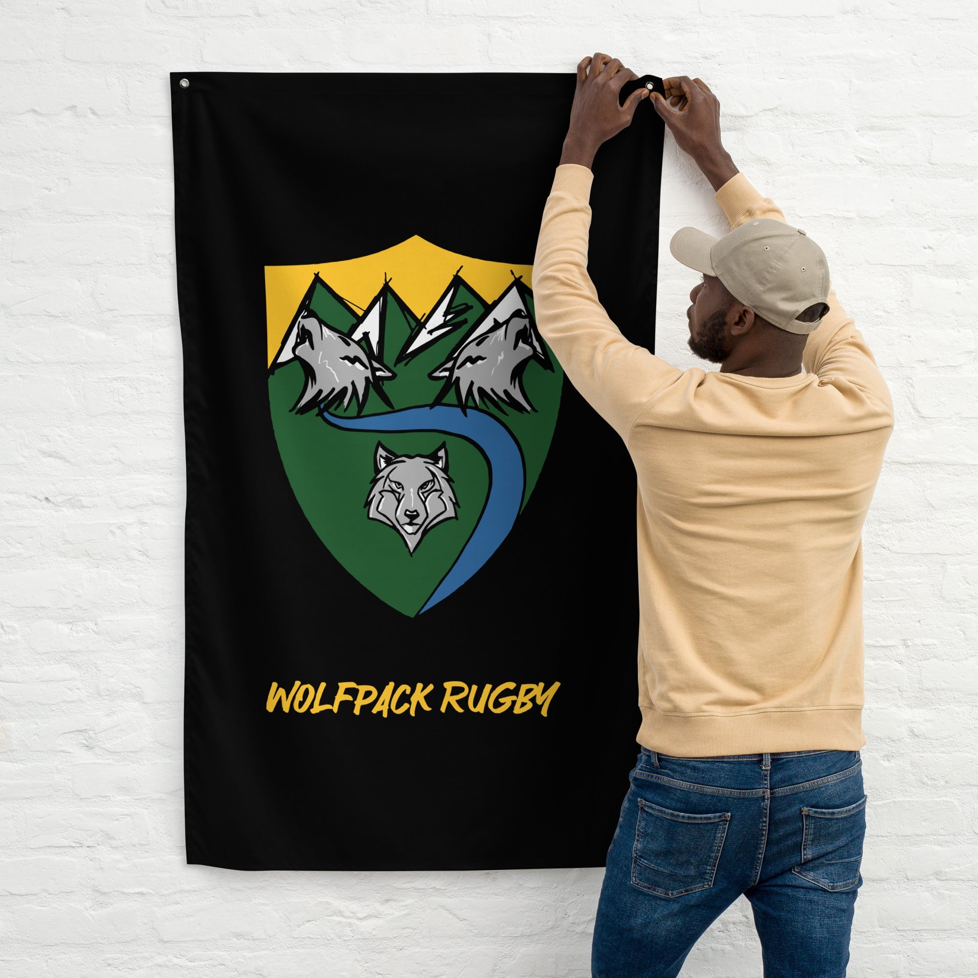 Kenai River RFC Wall Flag - Durable Outdoor & Indoor Decorative Banner for Sports Fans, Man Cave, Game Room, and Tailgating