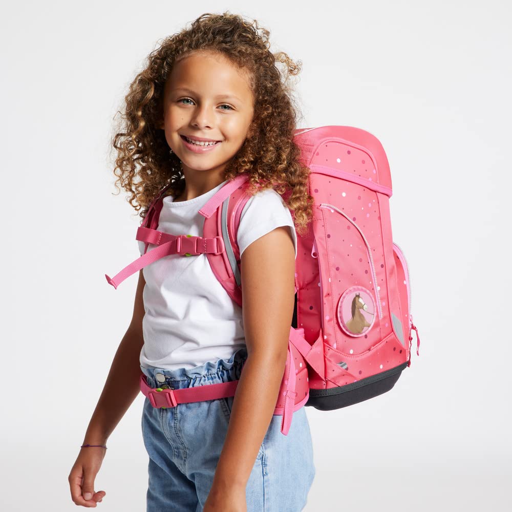 ergobag Cubo Set - Ergonomic School Backpack for Kids | 6-Piece First Grade Primary School Essentials | Lightweight, Comfortable & Durable for Daily Use, School Trips & Outdoor Activities