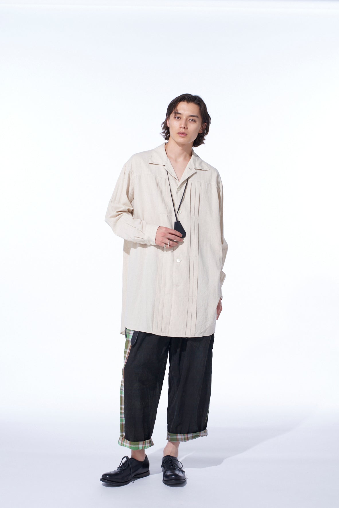 Premium Cotton Linen Poplin Pleated Oversized Shirt for Women - Comfortable & Stylish Casual Wear for Work, Travel & Everyday Outfits